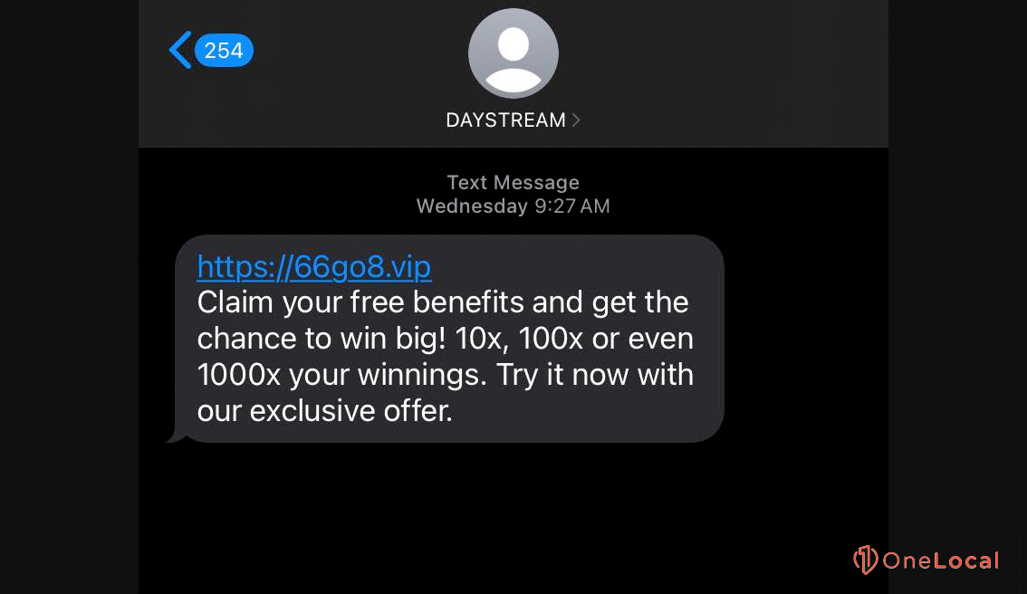 A Spam Message