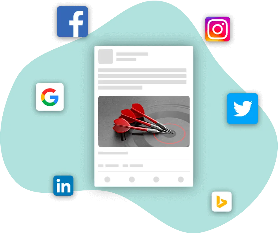 Social media post showing a picture of darts.